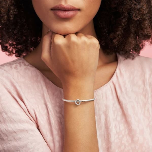 Naisten helmet Pandora LETTER O SILVER Hopeinen