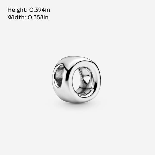 Naisten helmet Pandora LETTER O SILVER Hopeinen