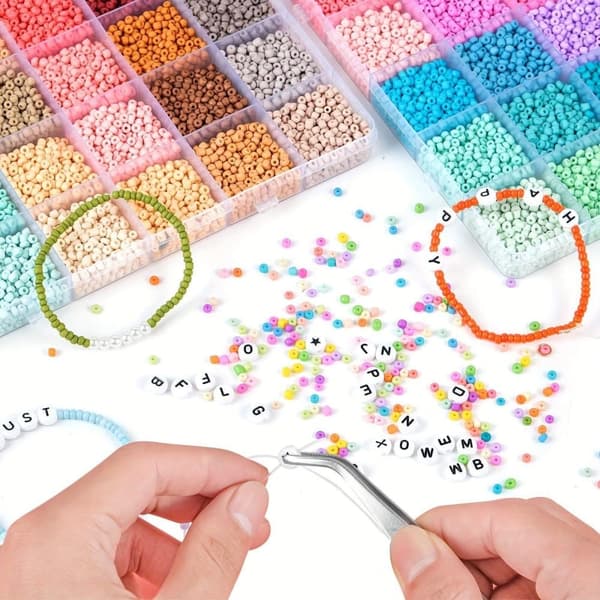 Lollanda Seed / Rocailles Beads - DIY-korusetti erilaisilla helmillä