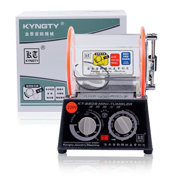 Smykke Rotary Tumbler, Envejrs- og To-vejs Rotation, Kompakt Design, 60W Effekt