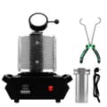 Pikkukuva 1 / 2: Metallin Sulatusuuni, 3kg Kapasiteetti, 1150°C Maksimilämpötila,Musta 3kg 220v