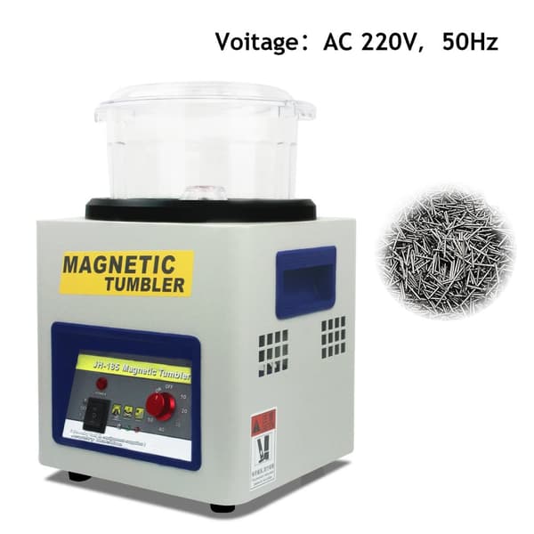 Smyckespolerare, 2000 RPM hastighet, 7" poleringskammare,220V