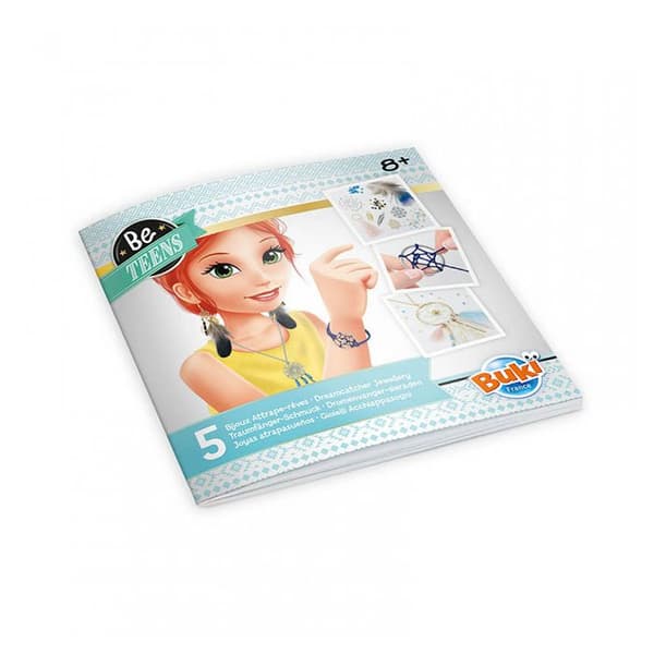 Dreamcatcher smyckesskapande kit - BUKI FRANCE - 5 unika juveler - Från 8 år