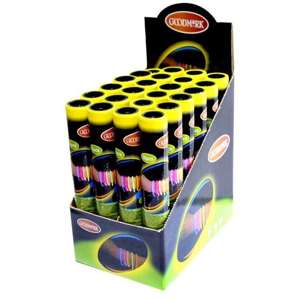 Fluorescerande armband - WEDESTOCK - 15-pack - Ljushet 6h - 20cm - Plastisk