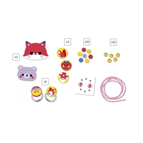 4 träjuveler för att skapa en vacker skog - Les Premiers Bijoux-workshops - DIY-smyckenskapande - Creative Leisure Kit - Från 4 år