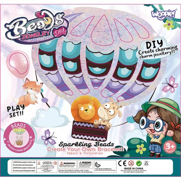 WOOPIE ART&FUN Smykkesæt – Armbånd, vedhæng og ringe