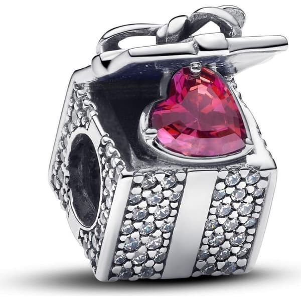 Dampärlor Pandora SPARKLING GIFT BOX Silvrig