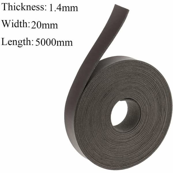 Pofet - HOY4070 - 5 meter läderband för kreativa hobbyer och fritidsaktiviteter - 2 cm bred - Svart