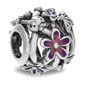 Miniatyrbillede 3 af 3: Perler til kvinder Pandora OPENWORK PURPLE DAISY Sølvfarvet Lilla