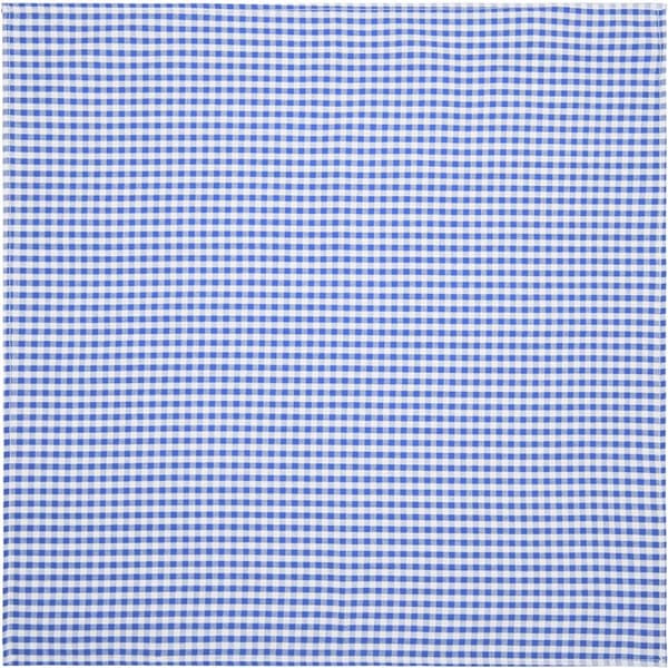 Traditionell scarf (rutig) - ljusblå/vit