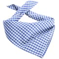 Miniatyrbild 1 av 3: Traditionell scarf (rutig) - ljusblå/vit