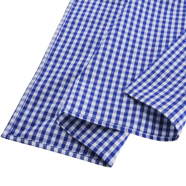 Traditionell scarf (rutig) - blå/vit