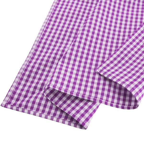 Traditionell scarf (rutig) - lila/vit