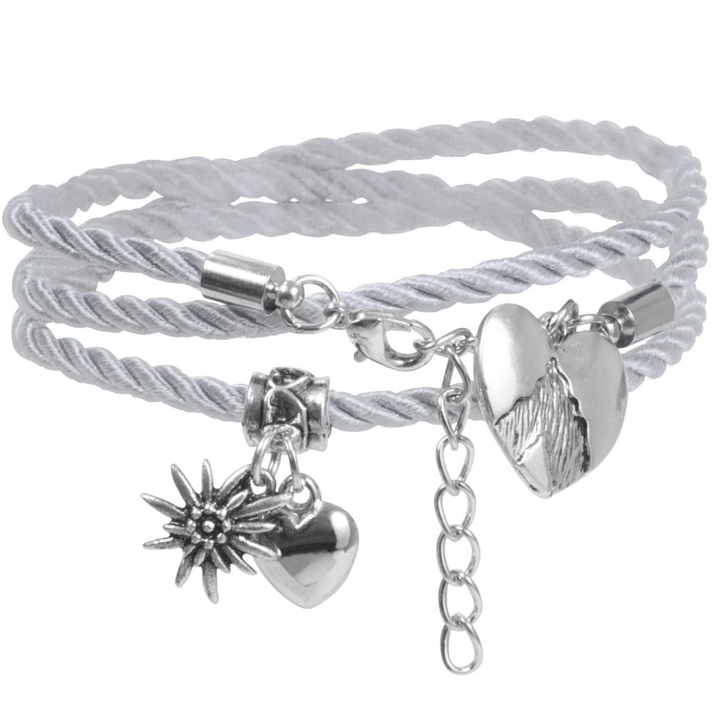 Armband Alpenherz - grå