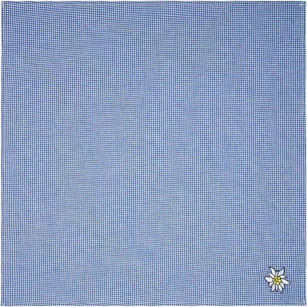 Traditionell scarf Edelweiss - blå/vit