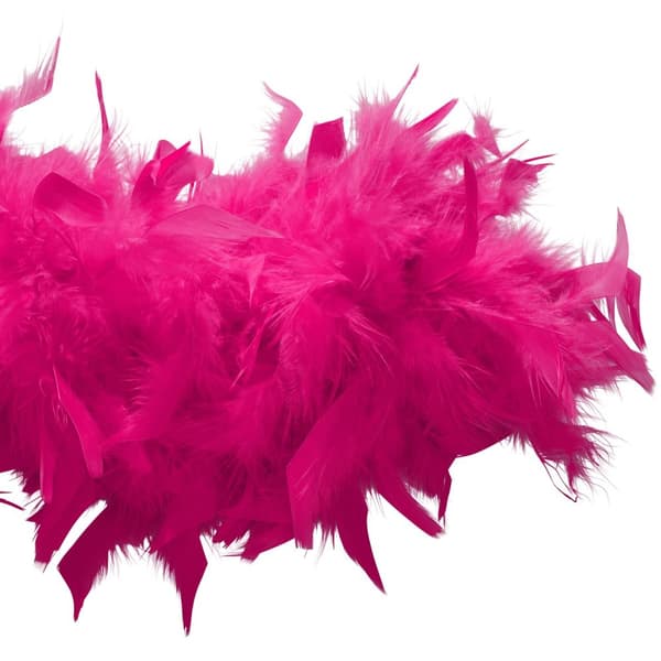 Fluffig fjäderboa - pink