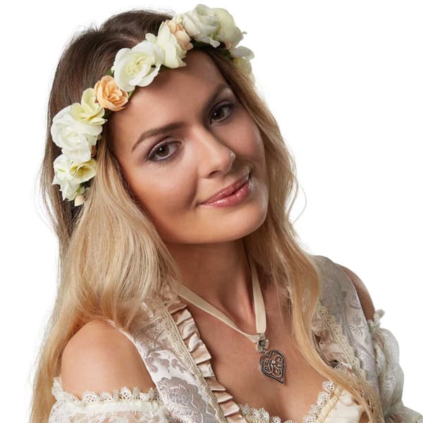Blomsterkrans alperose - grøn/hvid