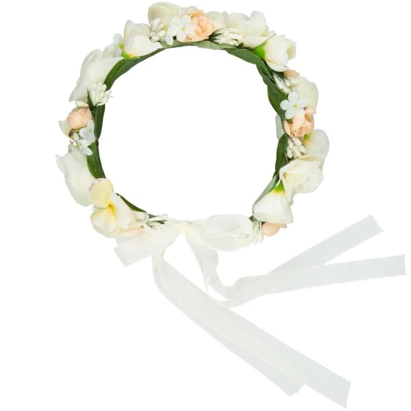 Blomsterkrans alperose - grøn/hvid