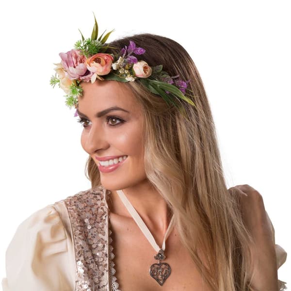 Blomsterkrans alpeglød - flere farver