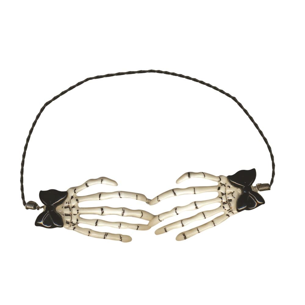 Bristol Novelty Unisex Vuxna Skeleton Hand Choker