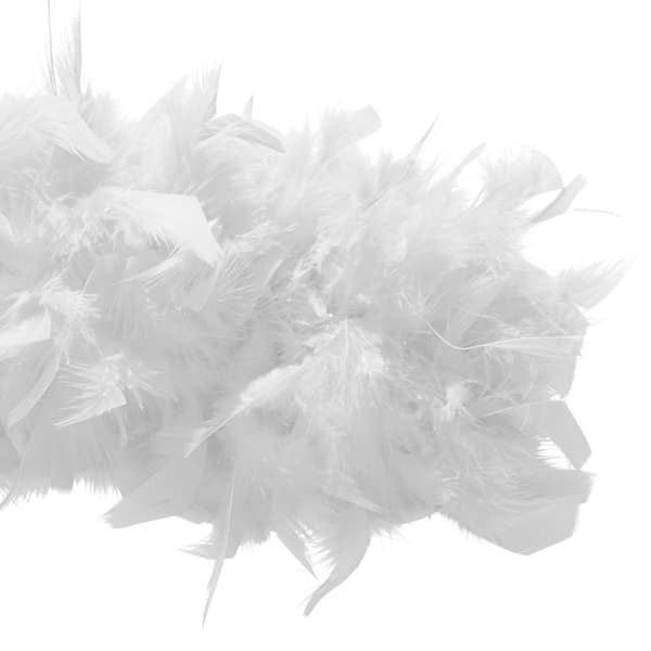 Flot fjerboa - hvid