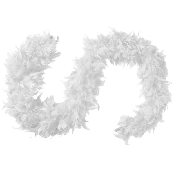 Flot fjerboa - hvid