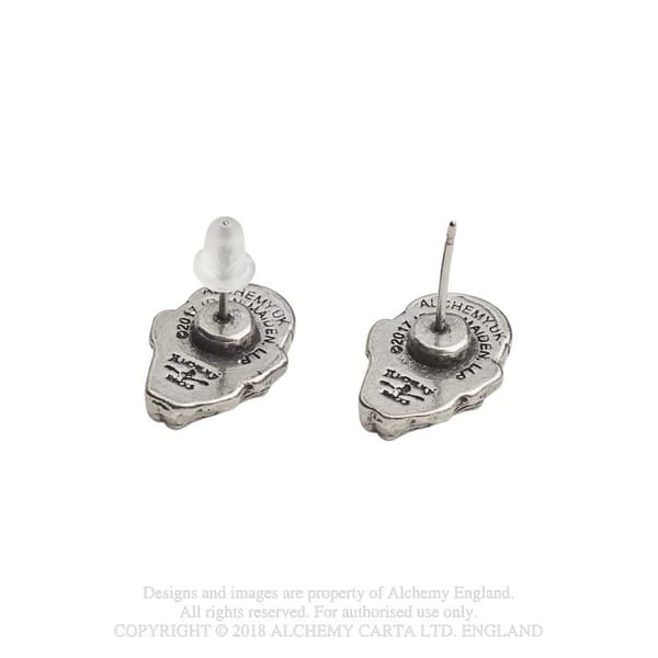 Iron Maiden Stud Earrings: Piece of Mind Eddie