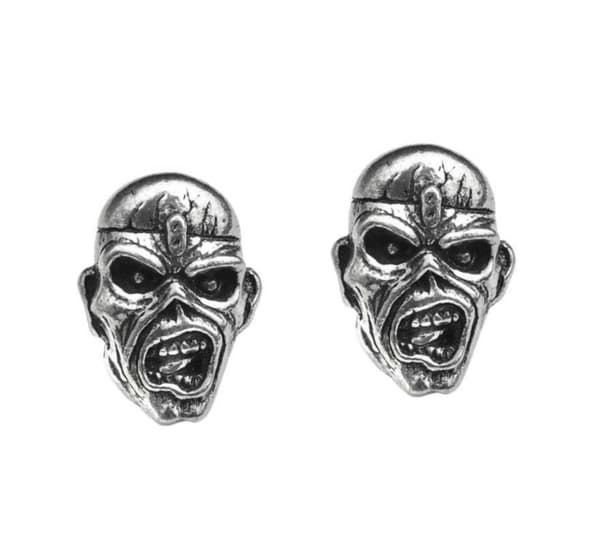 Iron Maiden Stud Earrings: Piece of Mind Eddie