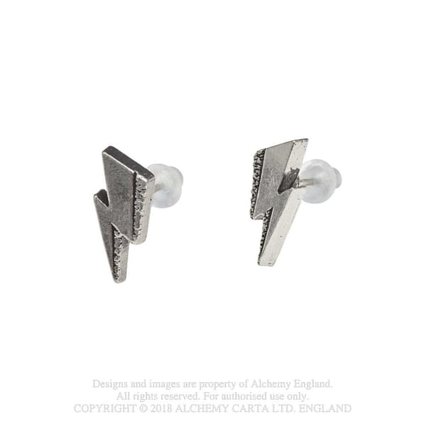 David Bowie Stud Earrings: Flash