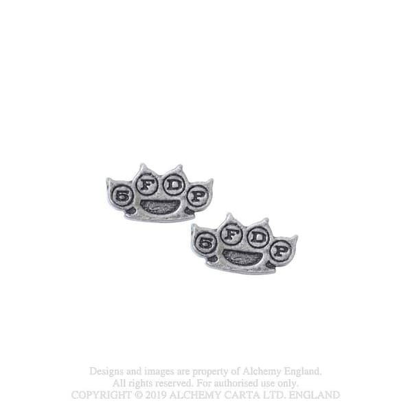 Five Finger Death Punch Stud Earrings: Knuckleduster