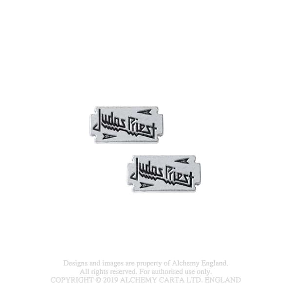 Judas Priest Stud Earrings: Razor Blade