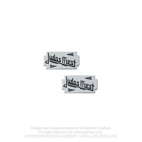 Judas Priest Stud Earrings: Razor Blade