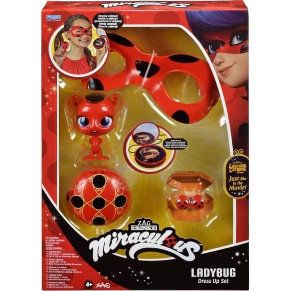 BANDAI Miraculous Ladybug - Kostymuppsättning för transformering av nyckelpiga