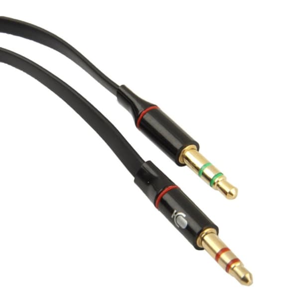 3.5 mm Adapter Mikrofon & Hodetelefoner – Splitter
