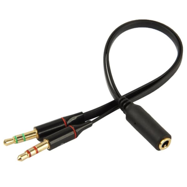 3.5 mm Adapter Mikrofon & Hodetelefoner – Splitter