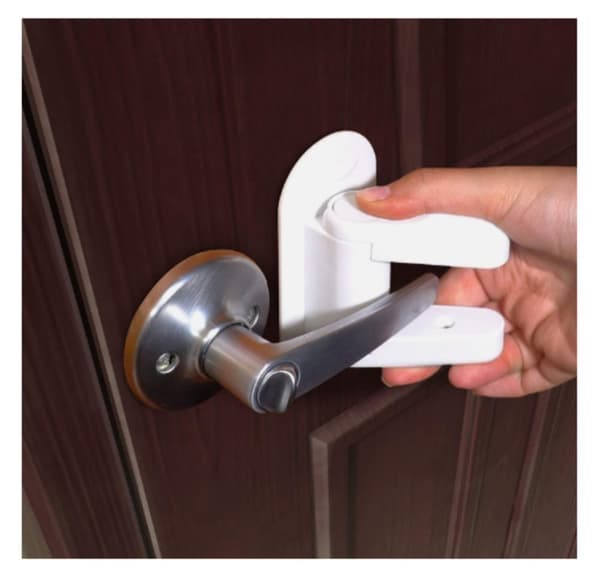 2-Pack - Dörrstopp för Barn - Låser Handtag / Dörr - Säkerhet