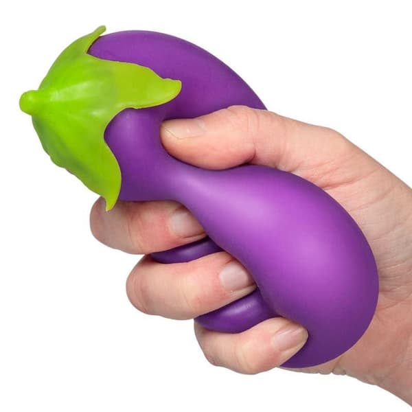 Stressboll / Klämboll - Aubergine