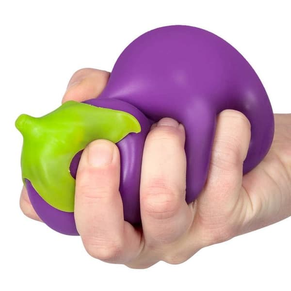 Stressboll / Klämboll - Aubergine