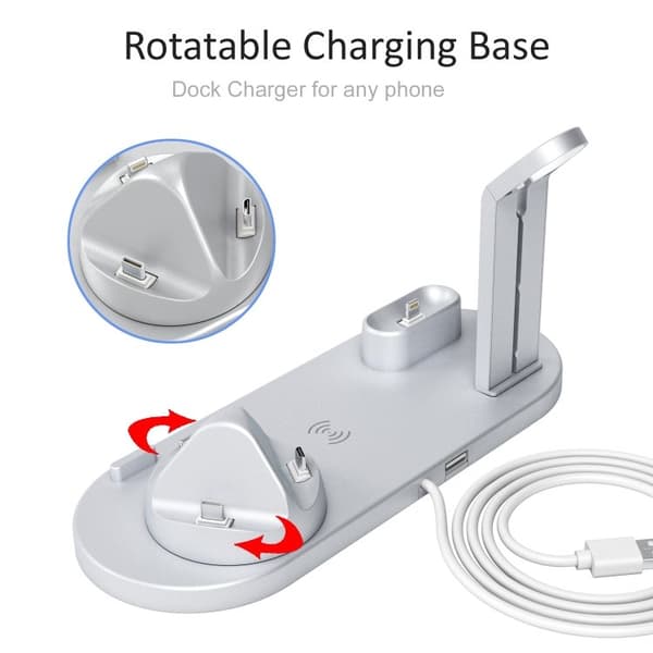 Ladestasjon for mobil, Apple Watch og AirPods – Induksjon