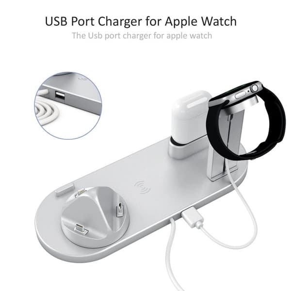 Ladestasjon for mobil, Apple Watch og AirPods – Induksjon