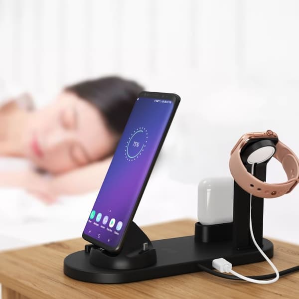 Laddningsstation för Mobil, Apple Watch & AirPods - Induktion