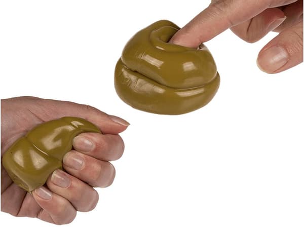 2-Pack - Stressboll / Klämboll - Bajskorv / Bajs
