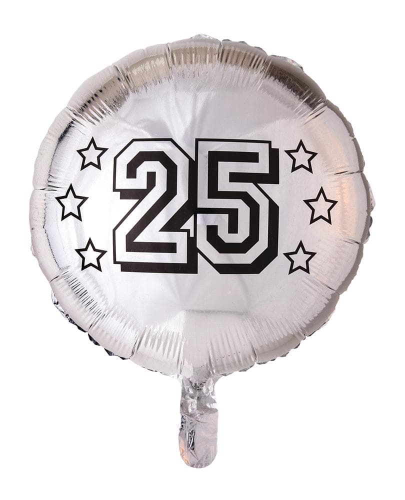 Folieballong 25 - Silver - Ballong - 25 års festen