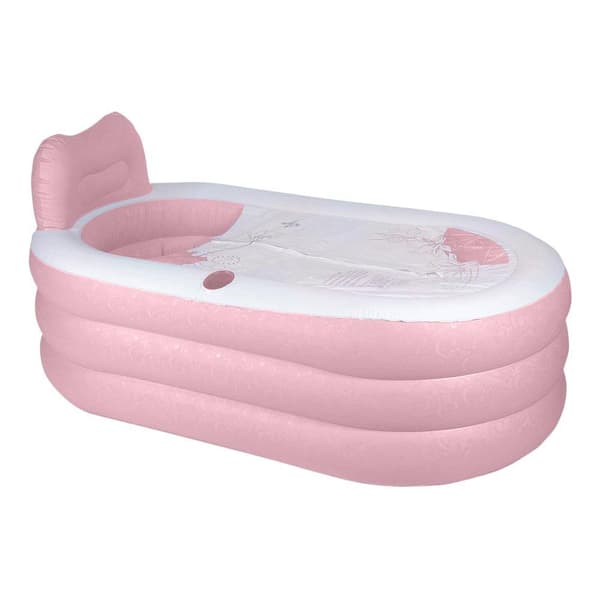 Uppblåsbart Badkar / Portabel - Rosa