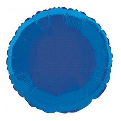Folieballong 30cm / Rund Ballong - Blå
