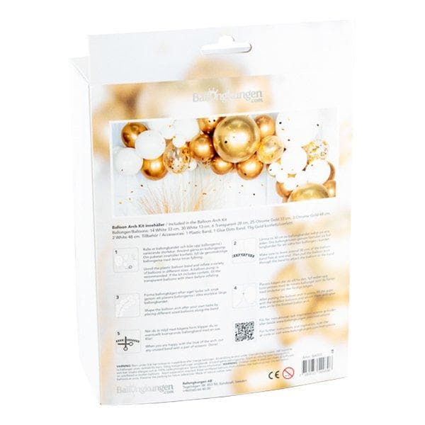 Ballongbåge / Ballongdekoration - Guld/Krom