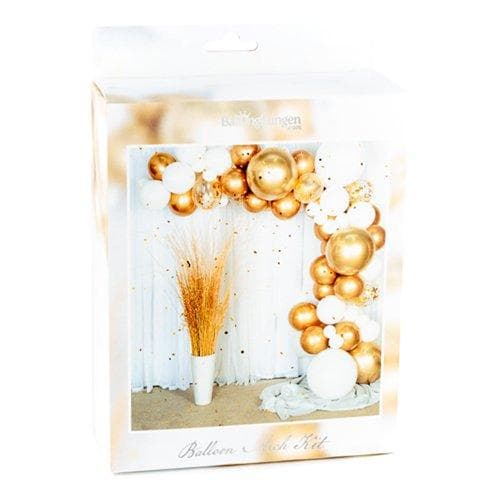 Ballongbåge / Ballongdekoration - Guld/Krom