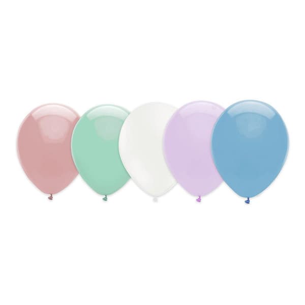 10-Pack - Ballonger Pastell - Flerfärgade