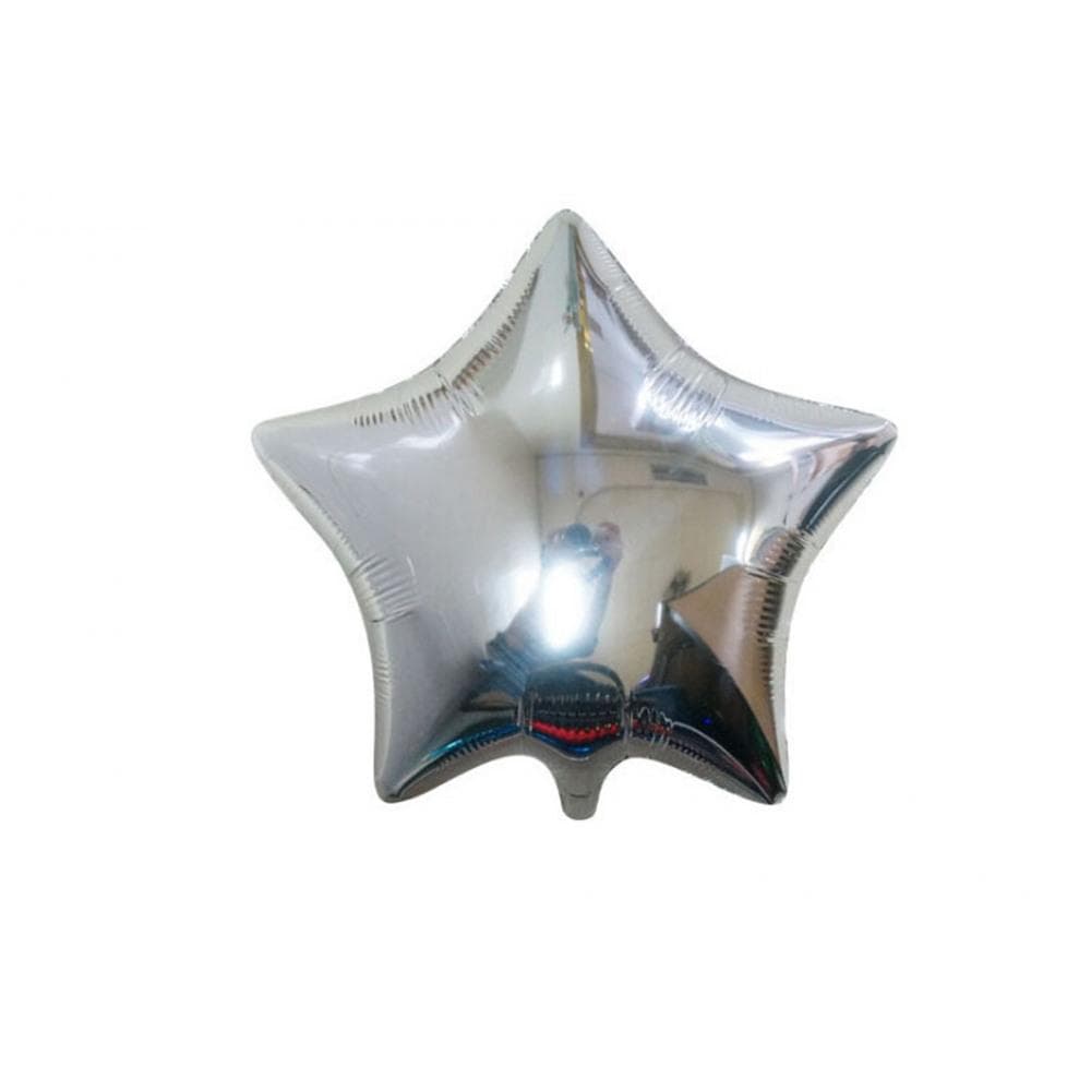 Folieballong 45 cm / Stjärna Ballong - Silver
