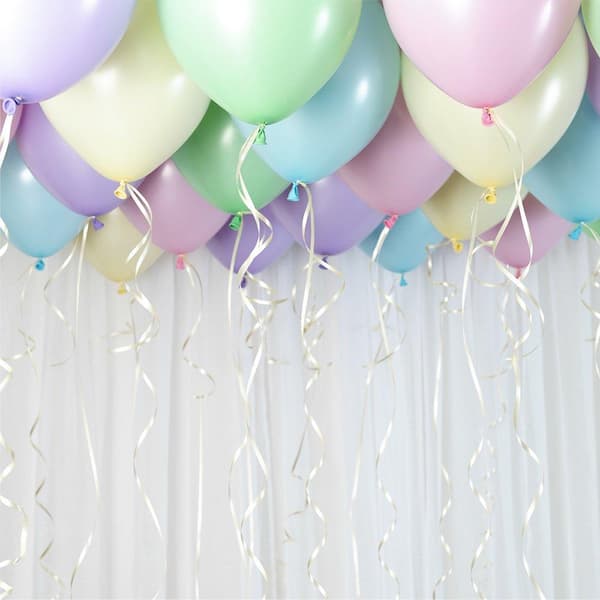 Ballongsett Tak / Ballonger - 30 stk - Pastellfarger